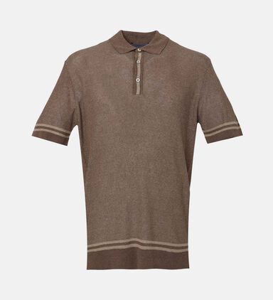 Linen-blend Polo Shirt