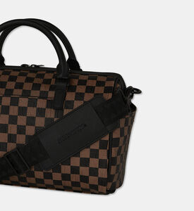 Sprayground Checkered-print Top Handle Mini Duffle Bag, Packshot View