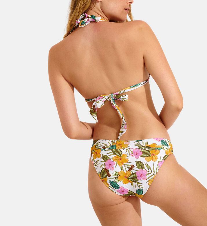 Tropical Print Bikini Top