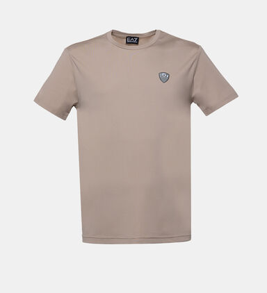 Cotton Chest Logo-label Crewneck T-shirt