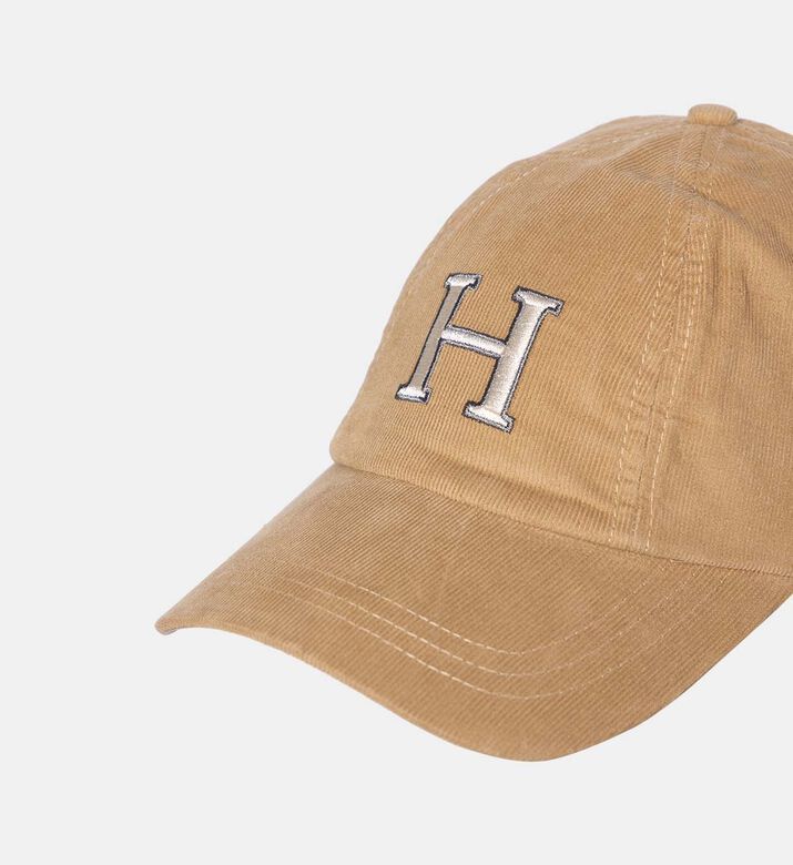 Stitched H Ribbed Cotton Cap