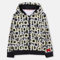 All-over Logo-print Zip-up Hoodie