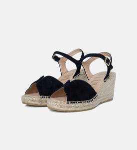 Black Wedge Sandals