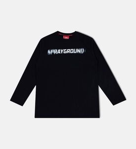 تيشيرت بأكمام طويلة بتأثير بوكيه