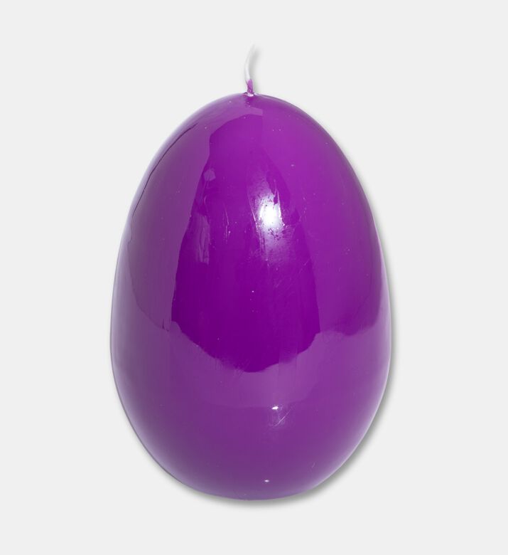 Graziani Oval Paraffin Wick Candle, Dark-purple, 10-cm, Packshot View