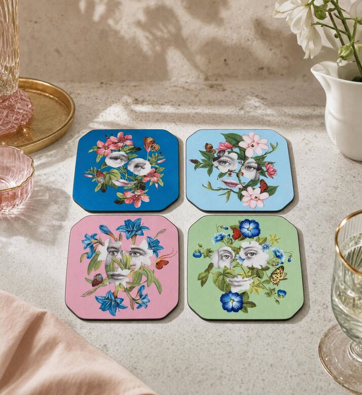 Vista Alegre Fete Vos Jeux 4-piece Dessert Plates Set, Model View