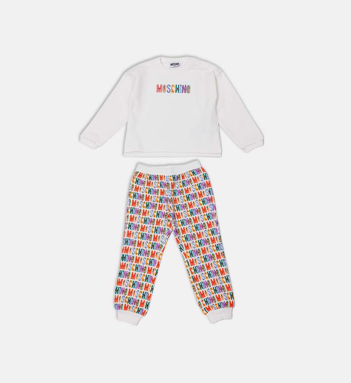 All-over Logo-print Long-sleeve Set