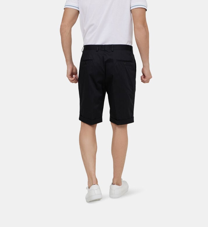 Cuffed Hem Cotton Shorts Cuffed Hem Cotton Shorts