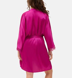 Satin Lace Cuffs Kimono Robe Satin Lace Cuffs Kimono Robe