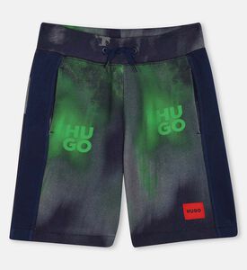 شورت بنقشة مصبوغة