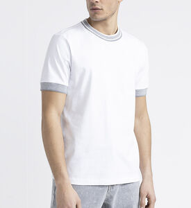 تيشيرت جيرسيه بياقة مستديرة