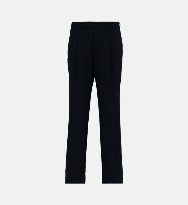 Straight-leg Pleated Pants
