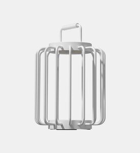 Villeroy and Boch Bangkok Aluminum Short Lantern Lamp, White, Packshot View