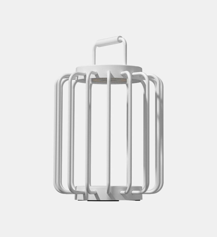 Villeroy and Boch Bangkok Aluminum Short Lantern Lamp, White, Packshot View