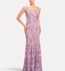 Michael Cinco Long Dress, Model View