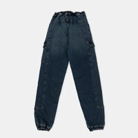 Denim Cargo Joggers