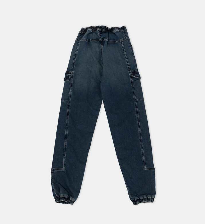 Denim Cargo Joggers