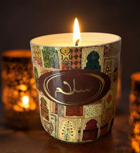 Tohfa Luxe Candle Wax Glass Peace, Packshot View