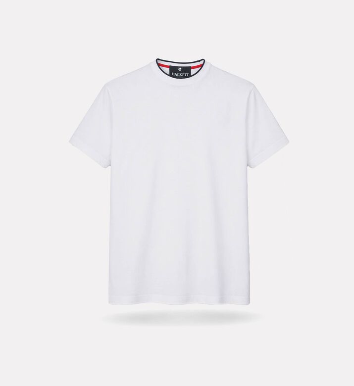 Hackett London Cotton Logo-print Crewneck T-shirt, White, M, Packshot View