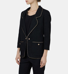 Trimmed Single Breasted Blazer