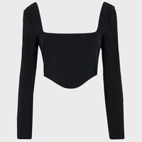 Lurex Long Sleeve Uniform Top
