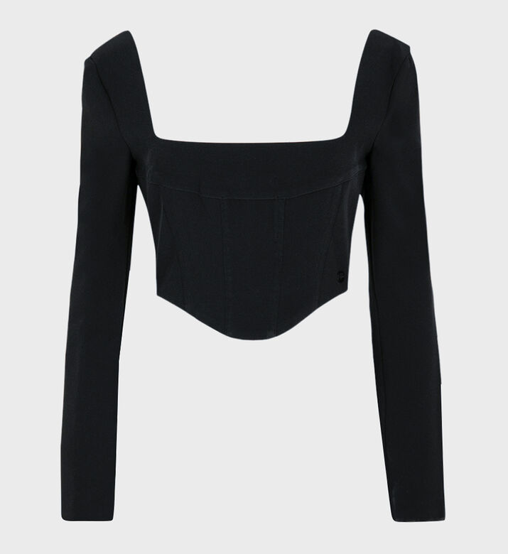 Lurex Long Sleeve Uniform Top