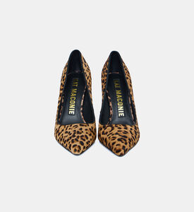 Lydia Leopard Stiletto Leather Pumps
