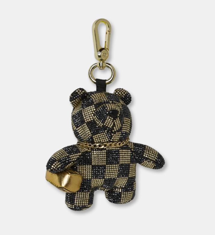 Sprayground Gold Drips Bear-shape Keychain, Packshot View