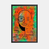 Black Coffee Plexi Art Frame