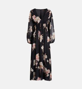 Palmeto Maxi Botanical-print Dress