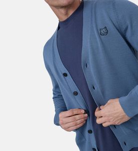 Bold Fox Head Patch Regular-fit Cardigan