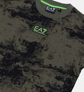 Distressed-print Crewneck T-shirt