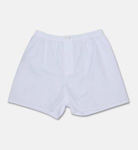 Zimmerli Of Switzerland Woven Cotton Boxer Shorts, White, S, Packshot View