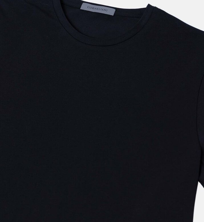 Knitted Cotton-blend T-shirt