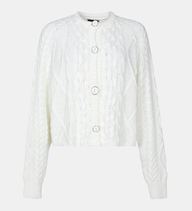 Wool Button-down Cropped Jacket
