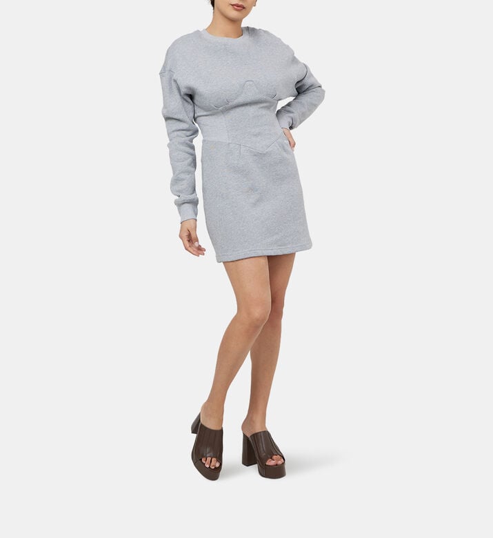 Corset-style Sweatshirt Dress Corset-style Sweatshirt Dress