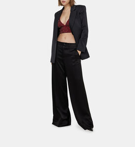 بلوزة حمالة كارلي كريستال مزينة