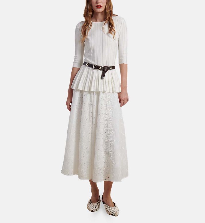 Viscose Pleated Detailing Sweater