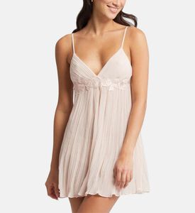 Pleated Sleeveless Short Dress