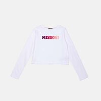 Cotton Colorful Logo-print Top