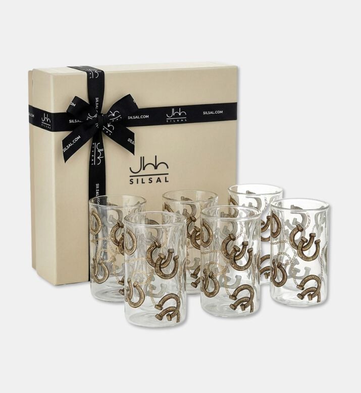 Silsal Fares 6-piece Double-walled Cup Set, Packshot View