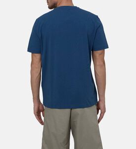 تيشيرت قطن جيرسيه بياقة مستديرة بقصة مرنة