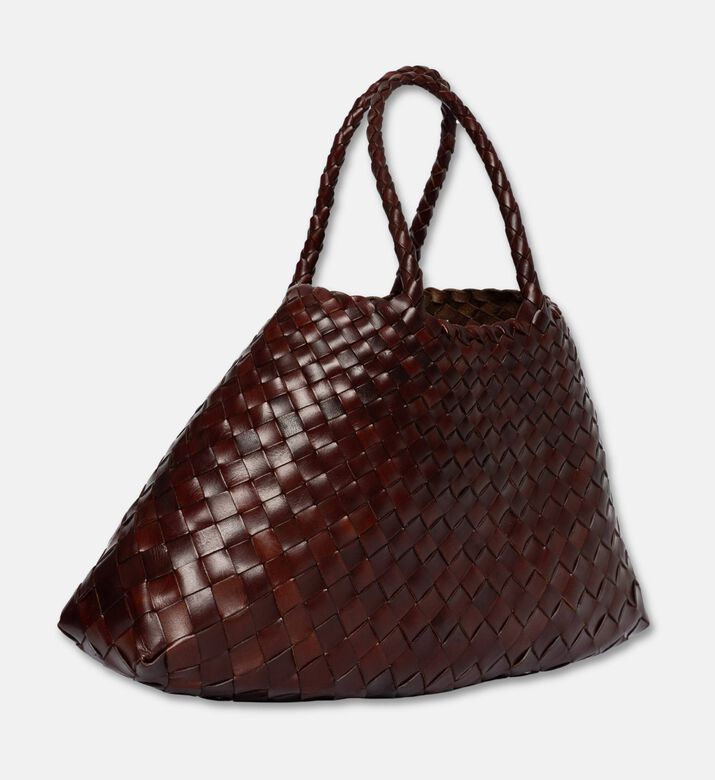 Dragon Diffusion Santa Croce Small Leather Bag, Brown, Packshot View