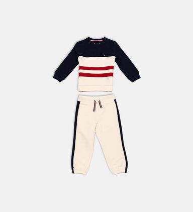 Stripe-print Regular-fit Two-piece Set
