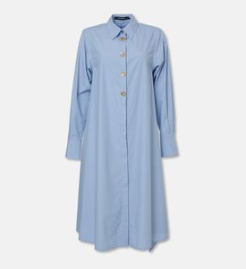 Karl Lagerfeld Logo Buttons Belted A-line Dress, Packshot View