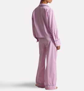 Polo by Ralph Lauren Contrast Piped Long-sleeve Pajama Set, Model View