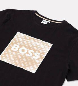 Boss Cotton Jersey Front Logo T-shirt, Black, 16y, Packshot View