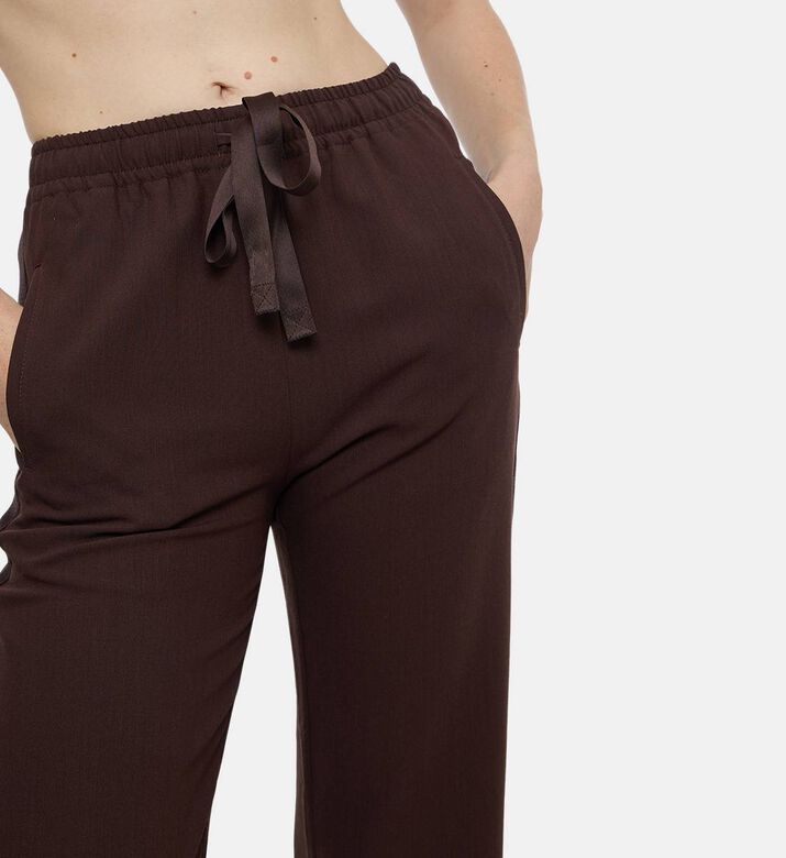 Zadig et Voltaire Elastic Waistband Wide-leg Pants, Model View