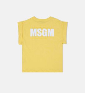 تيشيرت قطن جيرسيه بطبعة شعار