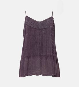 Mes Demoiselles Button-detail Sleeveless Top, Orchid, 42, Packshot View